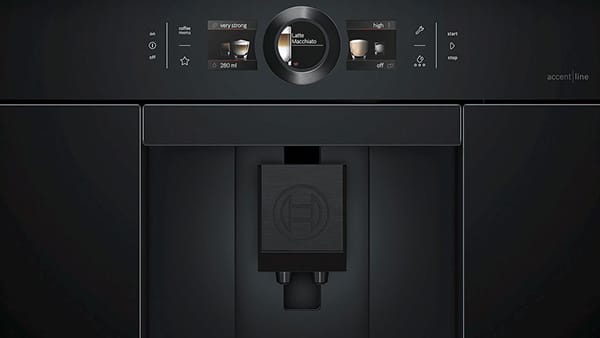 Bosch Accent Line Kaffeevollautomat Carbon Black mit TFT-Display